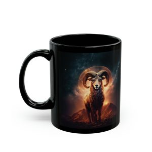 black aries mug 