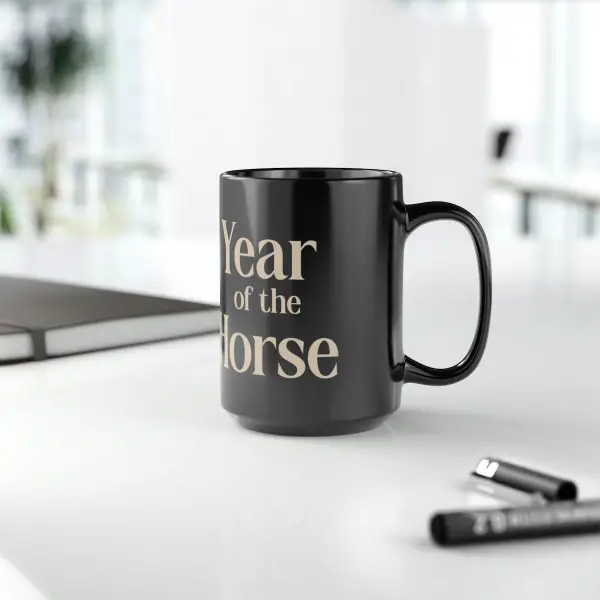 Black Year of the Horse Mug - Image 9