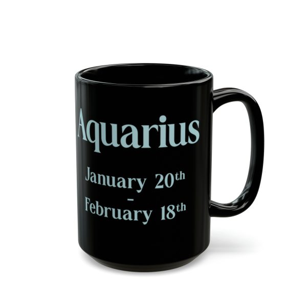 Black Aquarius Mug - Image 3