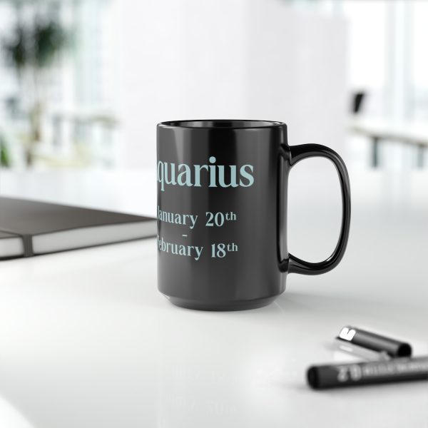 Black Aquarius Mug - Image 6
