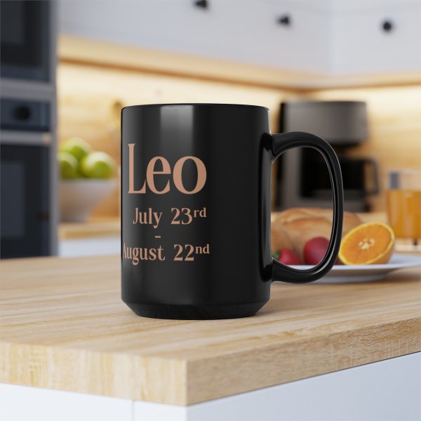Black Leo Mug - Image 3