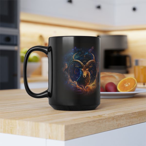 Black Capricorn Mug - Image 4