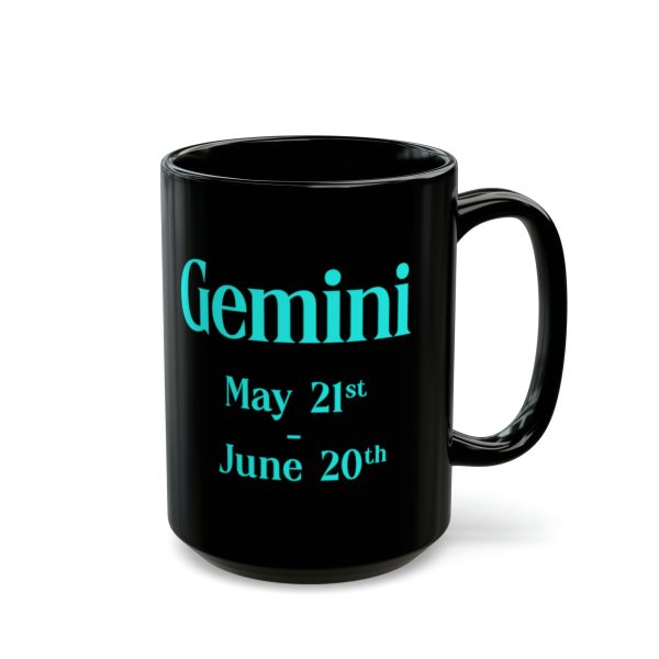 Black Gemini Mug - Image 3