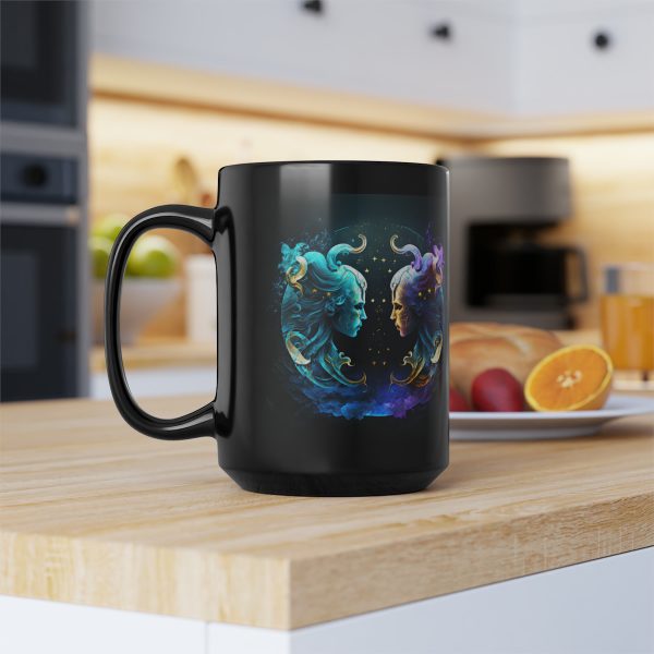Black Gemini Mug - Image 5
