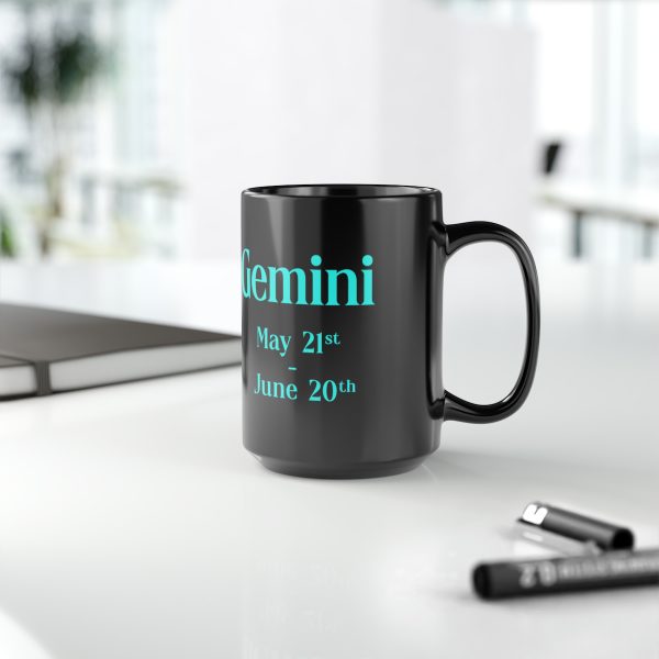 Black Gemini Mug - Image 6