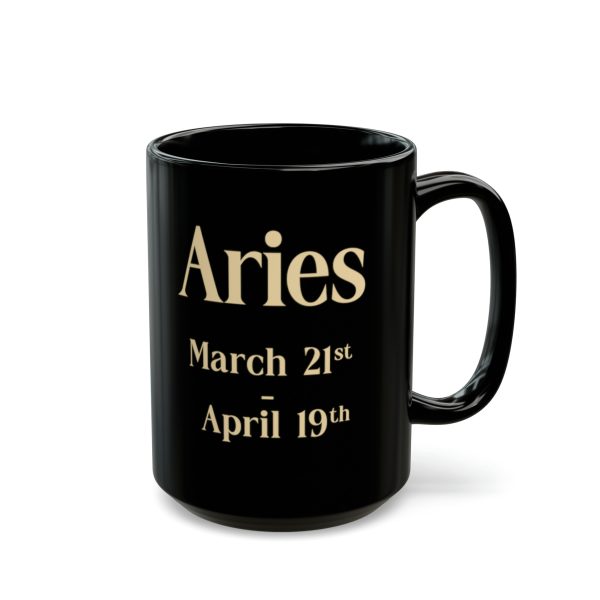 Black Aries Mug - Image 3