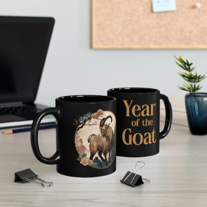Black Year of the Goat Mug