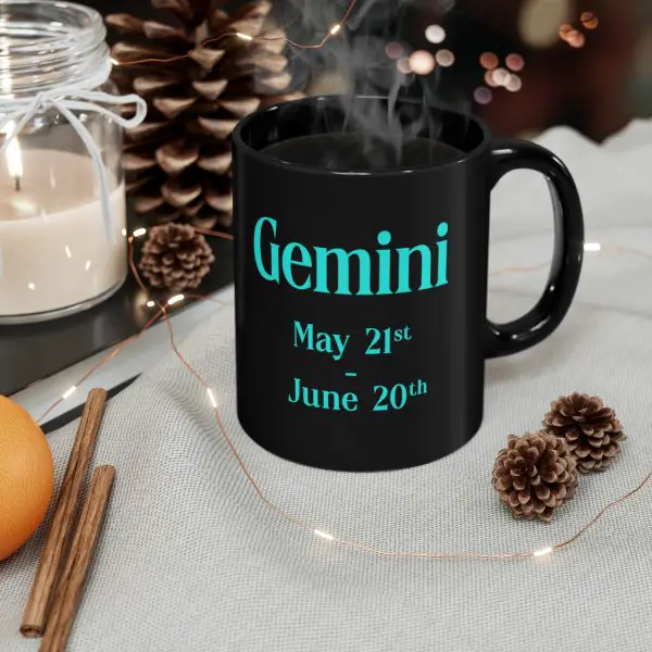 Black Gemini Mug - Image 11