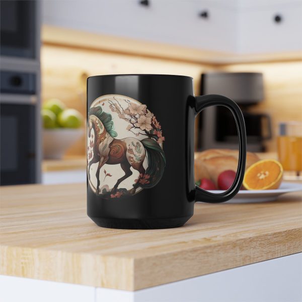 Black Taurus Horse Mug - Image 2
