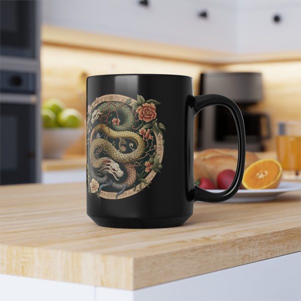 Black Virgo Snake Mug - Image 2