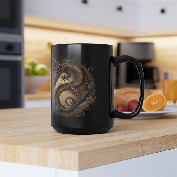 Black Virgo Dragon Mug - Image 2
