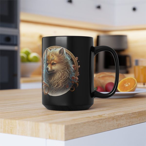 Black Virgo Dog Mug - Image 2