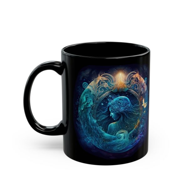 Black Aquarius Rooster Mug - Image 6