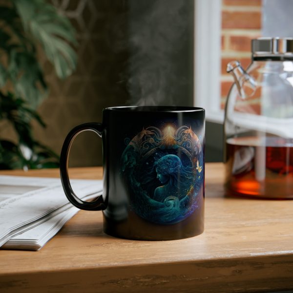 Black Aquarius Rooster Mug - Image 10