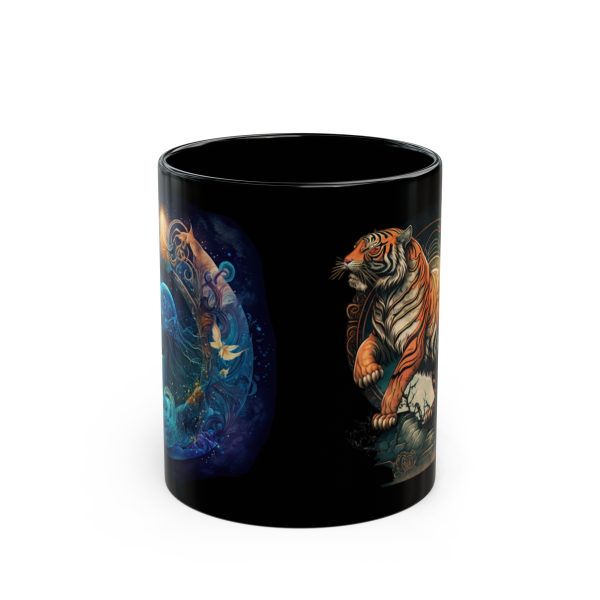 Black Aquarius Tiger Mug - Image 5