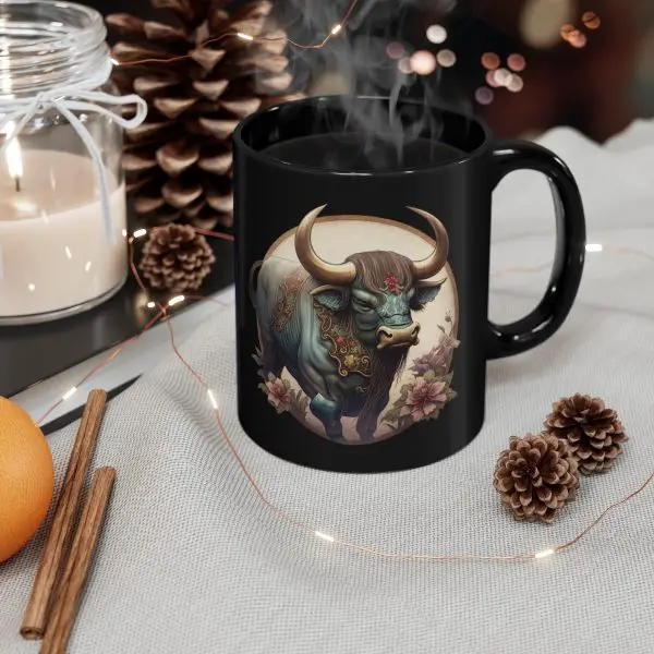 Black Taurus Ox Mug - Image 8