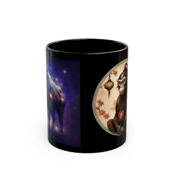 Black Taurus Monkey Mug - Image 5
