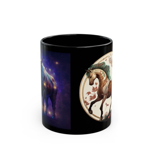 Black Taurus Horse Mug - Image 5