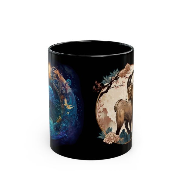 Black Aquarius Goat Mug - Image 7