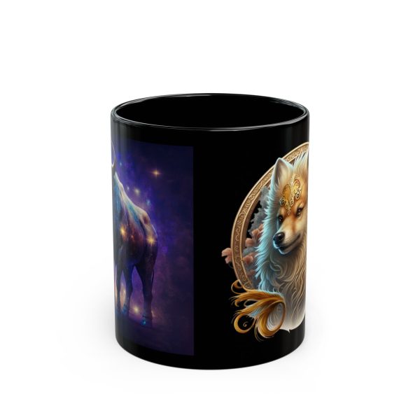 Black Taurus Dog Mug - Image 7
