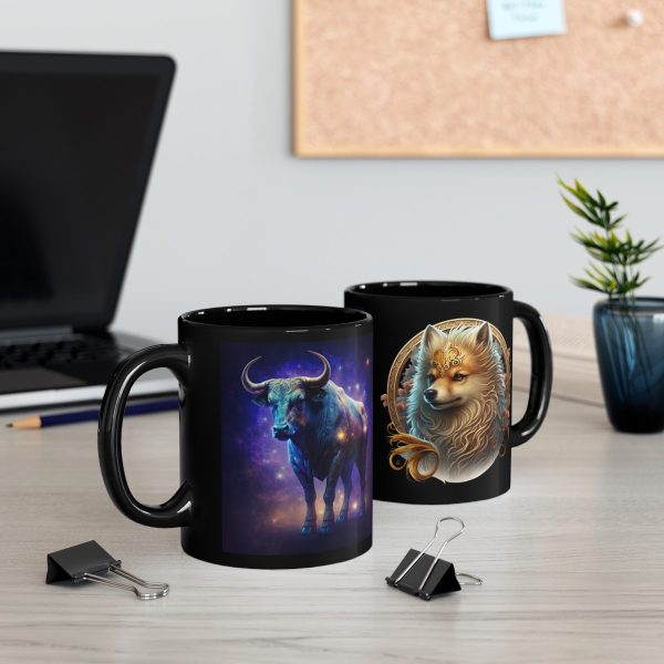 Black Taurus Dog Mug - Image 9