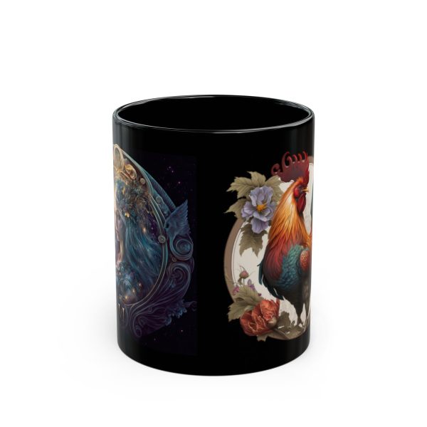 Black Virgo Rooster Mug - Image 5