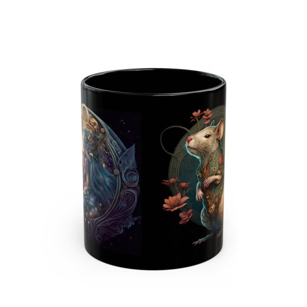 Black Virgo Rat Mug - Image 5