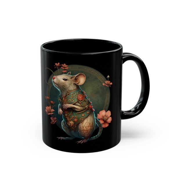 Black Virgo Rat Mug - Image 7