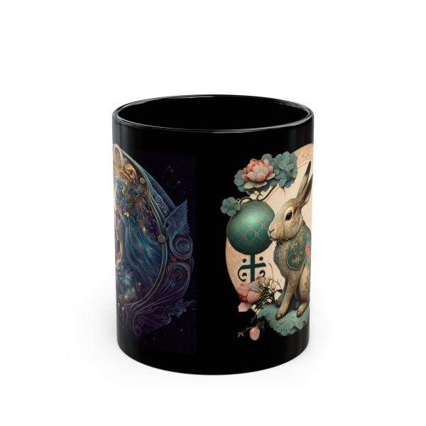 Black Virgo Rabbit Mug - Image 5