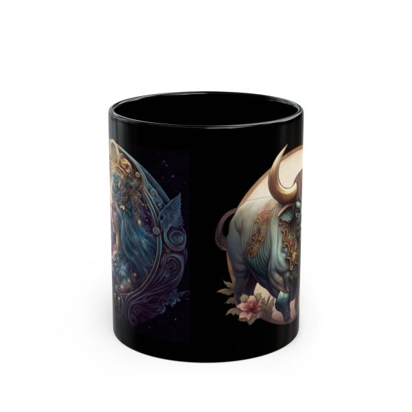 Black Virgo Ox Mug - Image 5