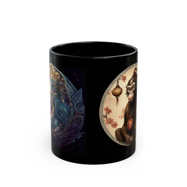 Black Virgo Monkey Mug - Image 5