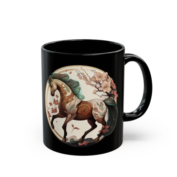 Black Virgo Horse Mug - Image 7