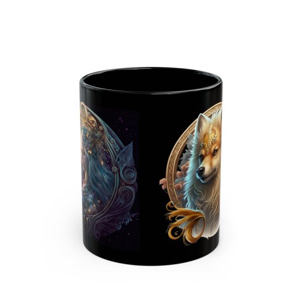 Black Virgo Dog Mug - Image 5