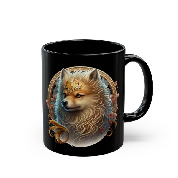 Black Virgo Dog Mug - Image 7
