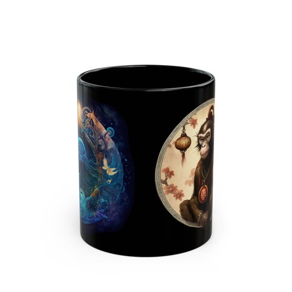 Black Aquarius Monkey Mug - Image 6