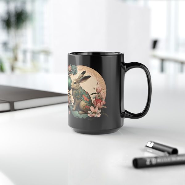 Black Cancer Rabbit Mug - Image 4