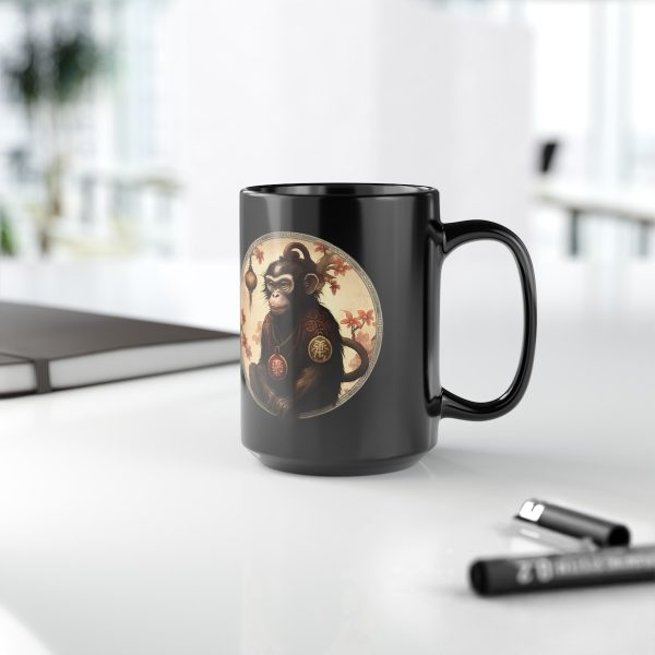 Black Cancer Monkey Mug - Image 4