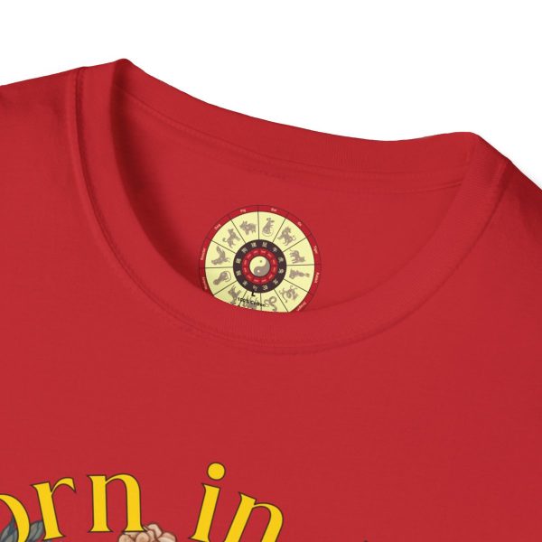 Born in the Year of the Goat Red T-Shirt - Image 3