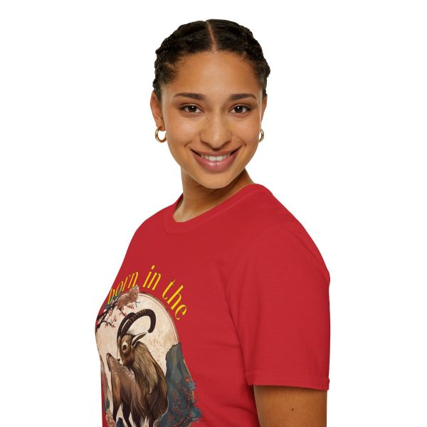 Born in the Year of the Goat Red T-Shirt - Image 6
