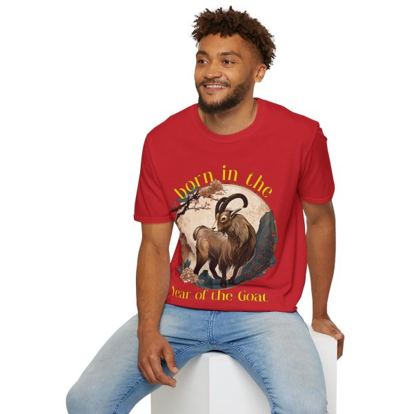 Born in the Year of the Goat Red T-Shirt - Image 9
