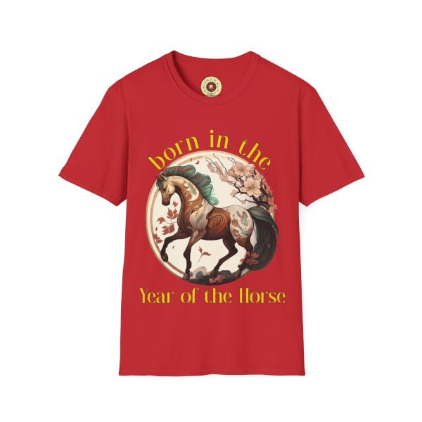 Born in the Year of the Horse Red T-Shirt - Image 2