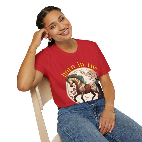 Born in the Year of the Horse Red T-Shirt - Image 7