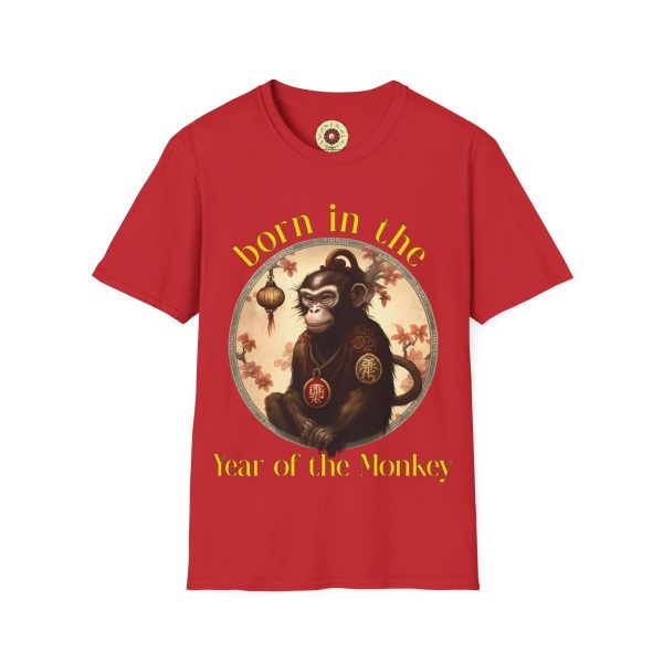 Born in the Year of the Monkey Red T-Shirt - Image 2