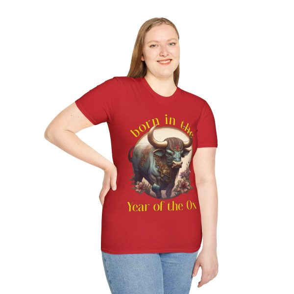 Born in the Year of the Ox Red T-Shirt - Image 5