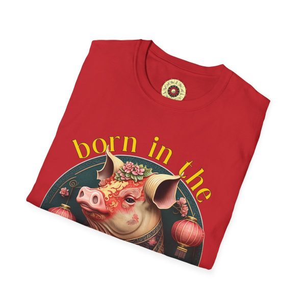Born in the Year of the Pig Red T-Shirt - Image 4