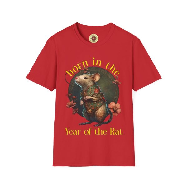 Born in the Year of the Rat Red T-Shirt - Image 2