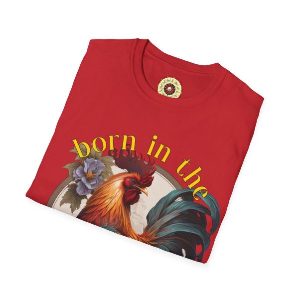 Born in the Year of the Rooster Red T-Shirt - Image 4