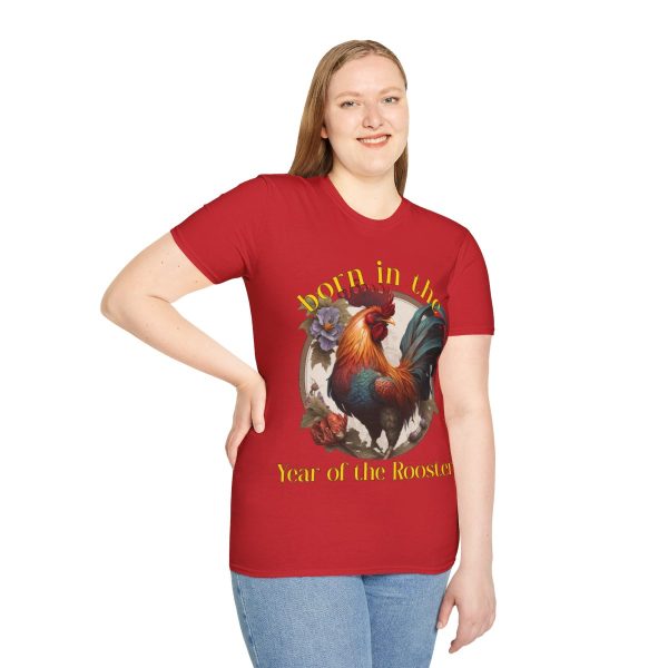 Born in the Year of the Rooster Red T-Shirt - Image 5