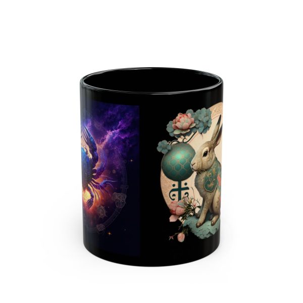 Black Cancer Rabbit Mug - Image 5