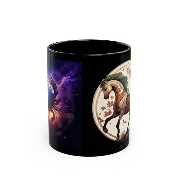 Black Cancer Horse Mug - Image 5